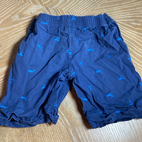 Toddler Boy Blue Polo Golf Shirt & Nautical Anchor Whale Shorts Summer Set - Picture 9 of 10